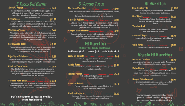 Menu photo 5 Del Barrio Cafe Midvale, UT