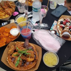 The Krispy Rooster - Sweet potato fries and marshmallow sauce. Fresh and delicious food!