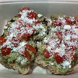 Avocado toast on multigrain bread, delish!