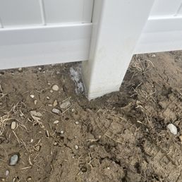 Unfilled footing. Not sure if this is standard. Unfilled footing. Not sure if this is standard.