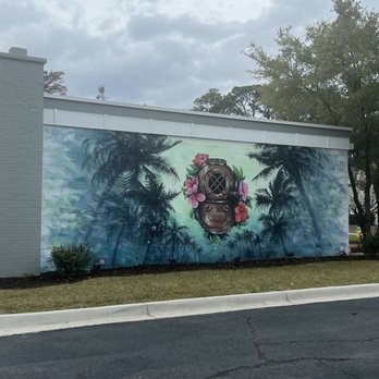 1229 Shine - Mural outside - Seafood Near Me - Myrtle Beach, South Carolina