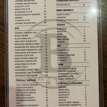 Barrington Tap & Table - Beverage menu - Cocktail Bars Near Me - Marriottsville, Maryland