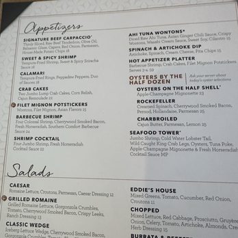 Eddie Merlot's - Menu - Salad Near Me - Pittsburgh, Pennsylvania