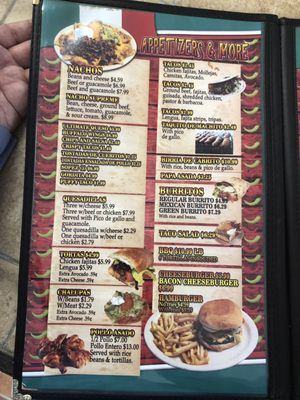 Menu photo 8 El Mexicano Restaurant Robstown, TX