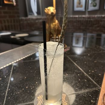 The Copper Lounge - Talasi - oat grass infused vodka, barley cordial, soda, blue corn flower water. - Lounges Near Me - Albuquerque, New Mexico