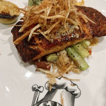 Guy Fieri's Branson Kitchen + Bar - Blackened Salmon - Bars Near Me - Branson, Missouri Guy Fieri's Branson Kitchen + Bar - Blackened Salmon - Bars Near Me - Branson, Missouri