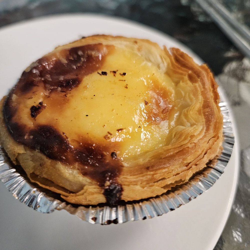 Sweet Corner Cafe - Portuguese Custard Tart, butter, flaky and so so good. You can't just eat one - Comfort Food Near Me - Aiea, Hawaii Sweet Corner Cafe - Portuguese Custard Tart, butter, flaky and so so good. You can't just eat one - Comfort Food Near Me - Aiea, Hawaii