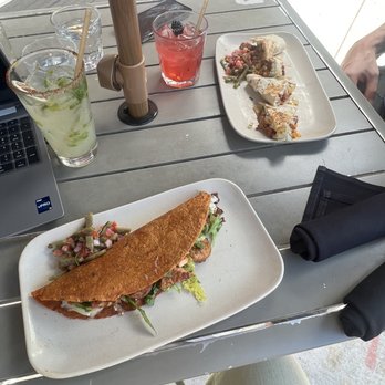 Machete Tequila + Tacos - Shrimp quesadilla & the gringo quesadilla - Mexican Near Me - Denver, Colorado Machete Tequila + Tacos - Shrimp quesadilla & the gringo quesadilla - Mexican Near Me - Denver, Colorado