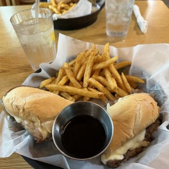 Red Rock Restaurant - Prime rib sandwich with fries - American Near Me - Wall, South Dakota