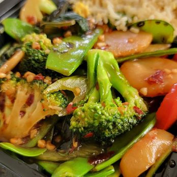 Cherry Village Asian Grill - Vegetable with garlic sauce - note Thai basil - Chinese Near Me - Parker, Colorado Cherry Village Asian Grill - Vegetable with garlic sauce - note Thai basil - Chinese Near Me - Parker, Colorado