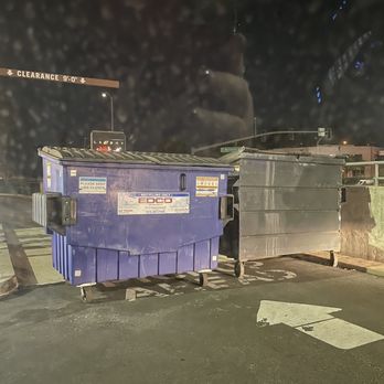 Chipotle Mexican Grill - The dumpsters that trapped us inside, taken after I was able to leave, 4 hours and 25min after I placed my order - Mexican Near Me - La Mesa, California
