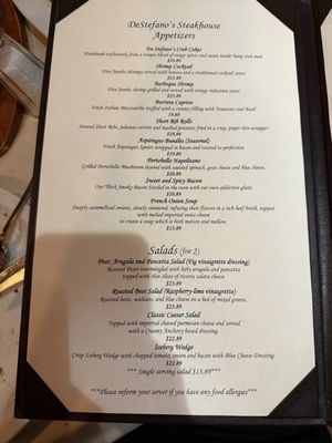 Menu photo 4 DeStefano's Steakhouse Brooklyn, NY Menu photo 4 DeStefano's Steakhouse Brooklyn, NY