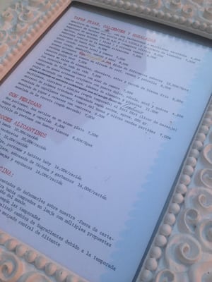 Menu photo 1 La Nyora Alicante, A