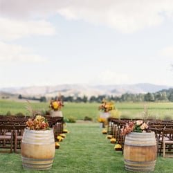 Modern Revival Events - Just one view a Beautiful Bride has, as she begins her walk down the aisle..