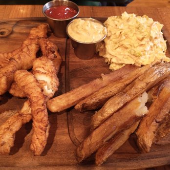 Liquid Assets - Fish and Chips (beer batter haddock, chipotle coleslaw & thick cut fries) - American Near Me - Ocean City, Maryland Liquid Assets - Fish and Chips (beer batter haddock, chipotle coleslaw & thick cut fries) - American Near Me - Ocean City, Maryland
