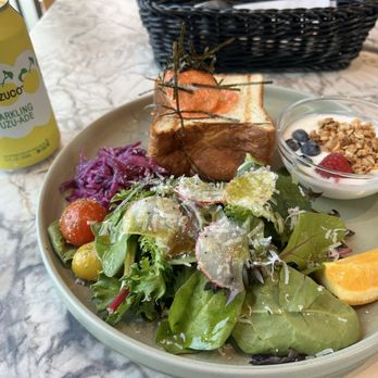 Bread, Espresso & - Mentaiko toast plate - Cafes Near Me - Redondo Beach, California