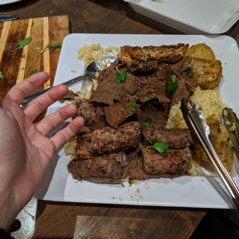 Mythos - Course 5 of the Cyprus Meze, way too much food. Gyros sucked, everything kind of too salty as well. - Greek Near Me - Burlington, Ontario