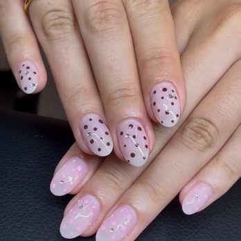 Nails By Phoebe Studio - Polka dot nails - Nail Technicians Near Me - San Diego, California Nails By Phoebe Studio - Polka dot nails - Nail Technicians Near Me - San Diego, California