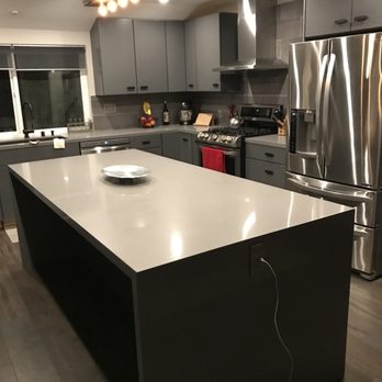 4br Design - AFTER PHOTO - WATERFALL ISLAND and RUSTIC MODERN KITCHEN/GORGEOUS DESGIN - Interior Design Near Me - Beverly Hills, California