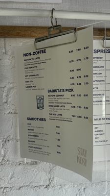 Menu photo 1 Kos Coffee San Diego, CA