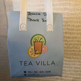 Tea Villa - Cute delivery bag - Bubble Tea Near Me - Houston, Texas