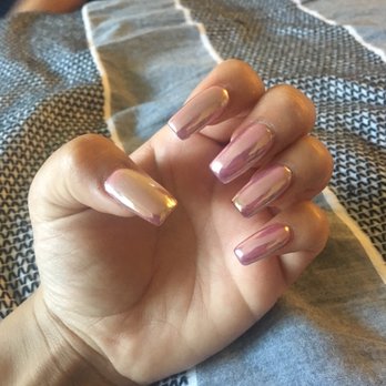 Classic Nails - Pink chrome by ty !love them !! - Nail Salons Near Me - Anaheim, California