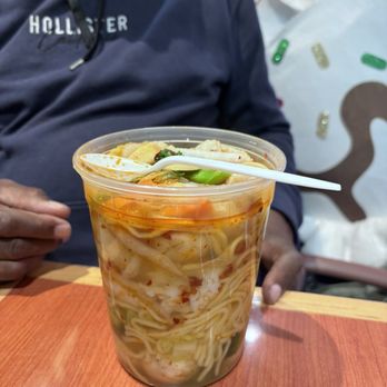 New Double Dragon Restaurant - My friend ordered the chicken spicy soup - Chinese Near Me - Brooklyn, New York
