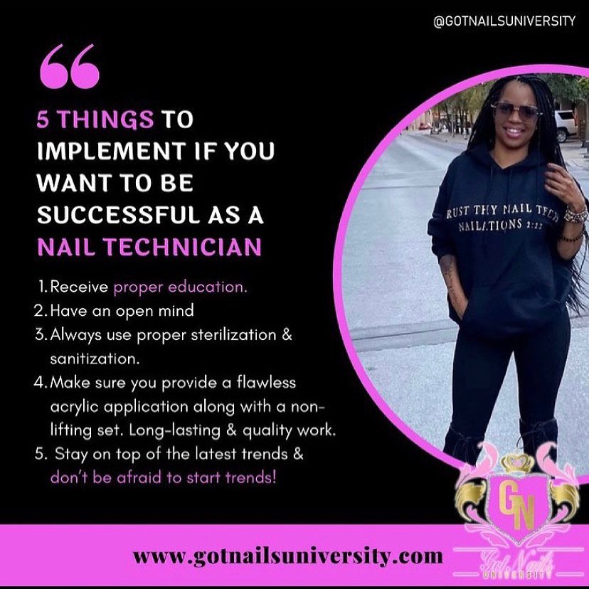 GOT NAILS UNIVERSITY Updated October 2024 3806 Broadway St, Houston, Texas Nail