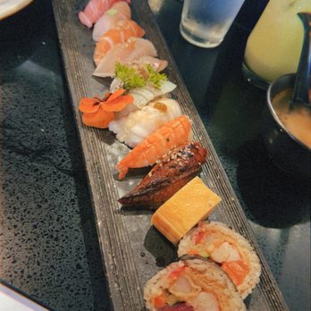 Tsukiyo Sushi - Lunch Sushi Set. $25. Comes with soup and salad. - Sushi Bars Near Me - Westminster, California Tsukiyo Sushi - Lunch Sushi Set. $25. Comes with soup and salad. - Sushi Bars Near Me - Westminster, California