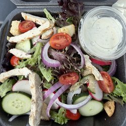 Russo's Pizza - House salad with chicken