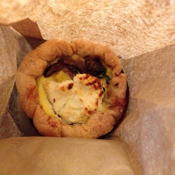 Clear Flour Bakery - Quiche in the bag-- I could hardly wait to eat it! - Bakeries Near Me - Brookline, Massachusetts