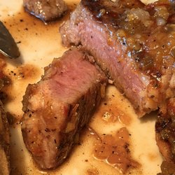 According to the chef this is a well done pork ribeye.