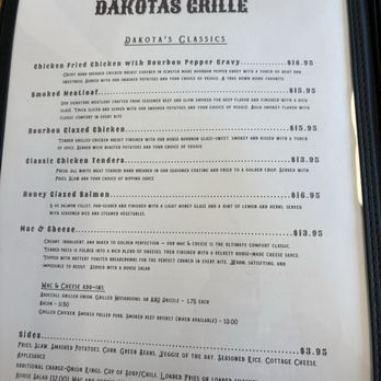 Dakota's Grille - menu - American Near Me - Dunreith, Indiana