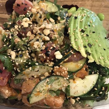 All About Poke - Yummy! $0.20 price increase across the board but FREE avocado or mango with YELP CHECK IN! - Seafood Near Me - Burbank, California