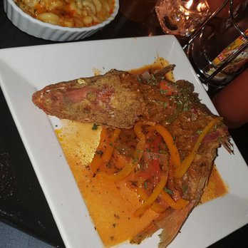 Plated Lounge - Snapper, mac and cheese with sweet potatoes. - Caterers Near Me - East Point, Georgia
