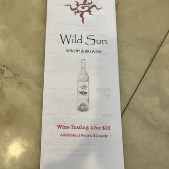 Wild Sun Winery - Tasting Menu - Wineries Near Me - Hillsboro, Missouri Wild Sun Winery - Tasting Menu - Wineries Near Me - Hillsboro, Missouri