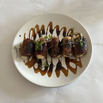 Manchego - Jamon wrapped dates - IG @bougiefoodieboi - Spanish Near Me - Santa Monica, California