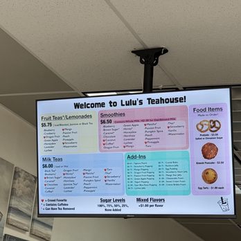Lulu's Teahouse - Menu - Bubble Tea Near Me - Boerne, Texas