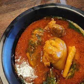 Salt N pepper Kitchen - Amala, gbegiri with ewedu and stew - African Near Me - Garland, Texas Salt N pepper Kitchen - Amala, gbegiri with ewedu and stew - African Near Me - Garland, Texas