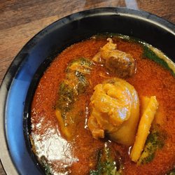 Salt N pepper Kitchen - Amala, gbegiri with ewedu and stew