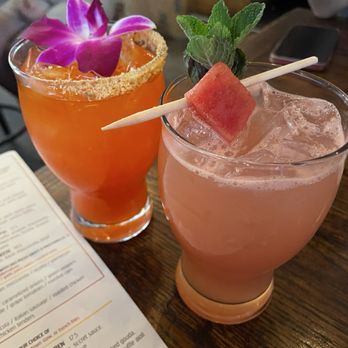 Oak & Stone - Two specialty cocktails both on the sweeter side - Pizza Near Me - Saint Petersburg, Florida