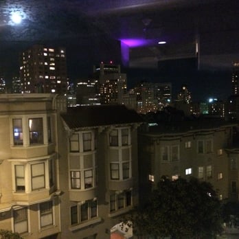 The Masonic - View from the California Room... not amazing.. Purple light is a reflection from inside - Venues & Event Spaces Near Me - San Francisco, California The Masonic - View from the California Room... not amazing.. Purple light is a reflection from inside - Venues & Event Spaces Near Me - San Francisco, California
