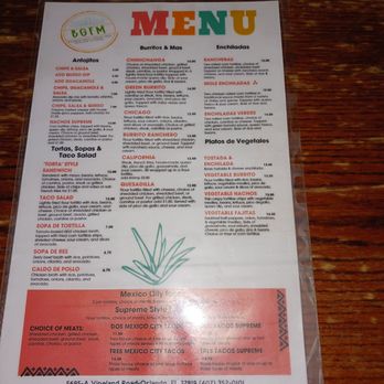 Border Grill Fresh-Mex - Menu - Tacos Near Me - Orlando, Florida