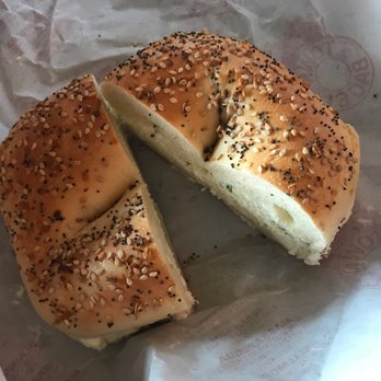 Town Bagel - Everything bagel with scallion cream cheese - Bagels Near Me - Plainview, New York