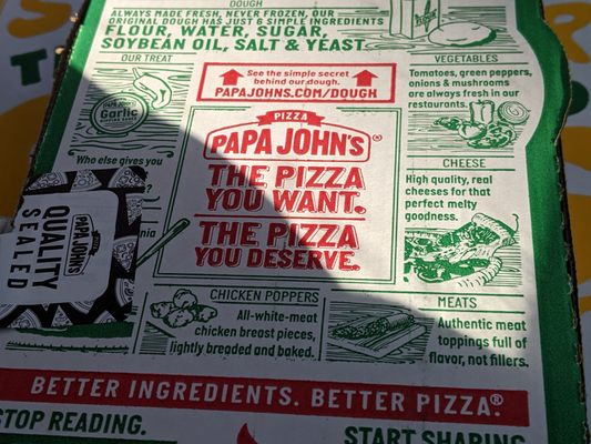 Menu photo 2 Papa Johns Pizza San Antonio, TX Menu photo 2 Papa Johns Pizza San Antonio, TX