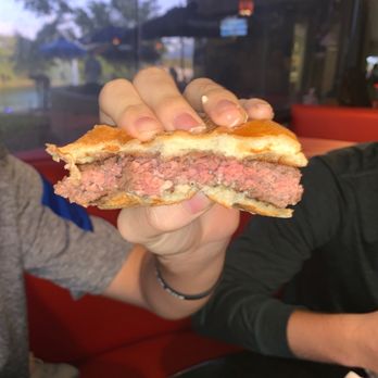 The Breakroom Bar & Grill - What's left of a medium rare burger described as "juicy"! - Cocktail Bars Near Me - Clearwater, Florida The Breakroom Bar & Grill - What's left of a medium rare burger described as "juicy"! - Cocktail Bars Near Me - Clearwater, Florida