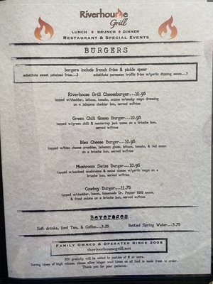Menu photo 2 Riverhouse Grill Glen Rose, TX