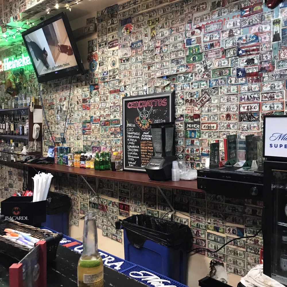 Los Tres Cuernos - a bar with lots of money on the wall - Bars Near Me - Old San Juan, Puerto Rico Los Tres Cuernos - a bar with lots of money on the wall - Bars Near Me - Old San Juan, Puerto Rico
