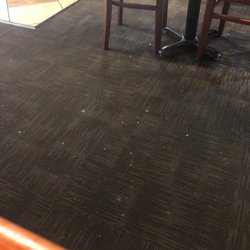 Pizza Hut - The carpet when there is only one table with customers.