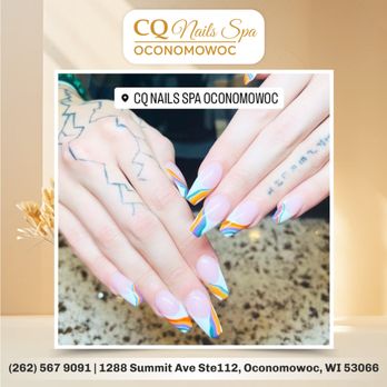 CQ Nails Spa - Hello Summer! Time for a Nail Makeover at CQ Nails Spa Oconomowoc! 
 Treat yourself to a stunning summer nail design. Visit us and le - Nail Salons Near Me - Oconomowoc, Wisconsin